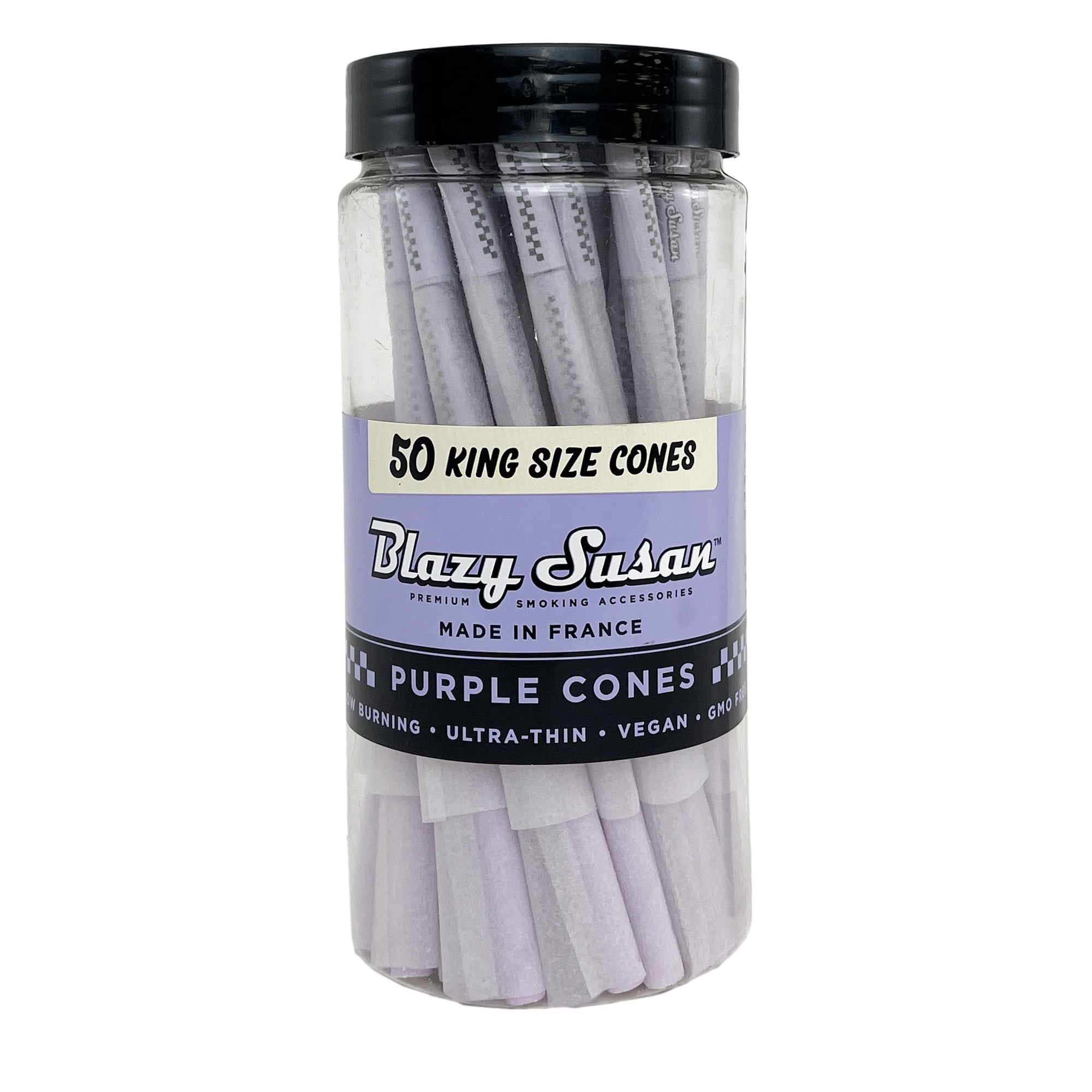 Blazy Susan King Size Purple Cones 50CT, thc, , dry herb, flower, pre